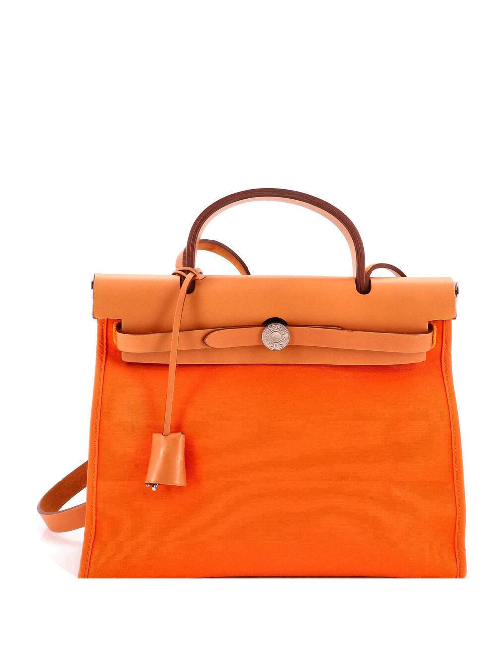 Hermes Herbag Zip Leather And Toile 31 #369527H23B
